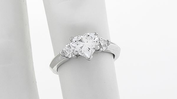 gia certified 1.01ct diamond engagement ring photo 1