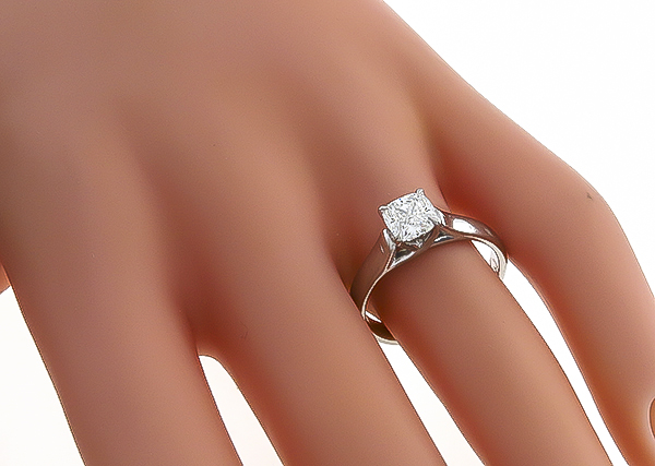 GIA Certified 1.01ct Diamond Engagement Ring Photo 1