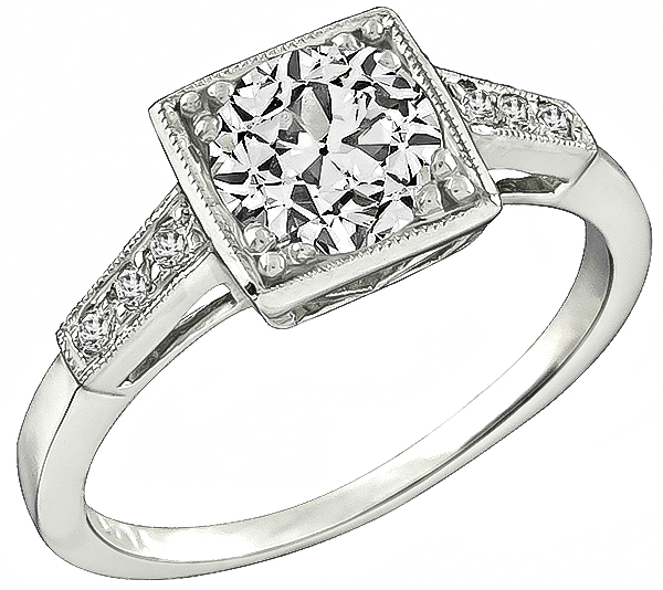 GIA Certified 1.05ct Diamond Engagement Ring Photo 1