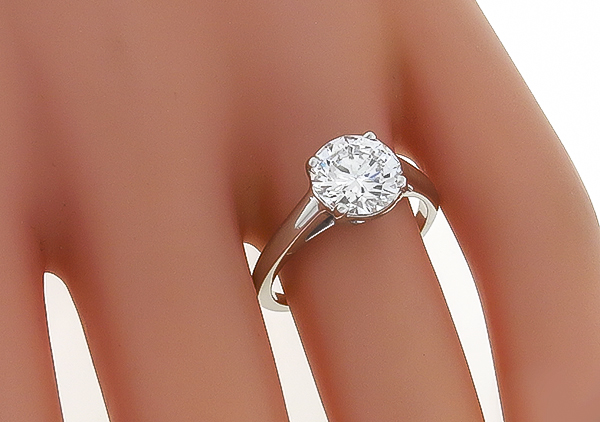 gia certified 2.00ct diamond engagement ring photo 1