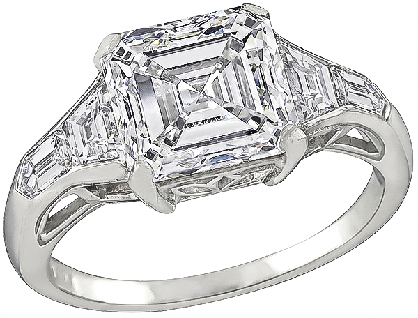 GIA Certified 3.01ct Diamond Engagement Ring