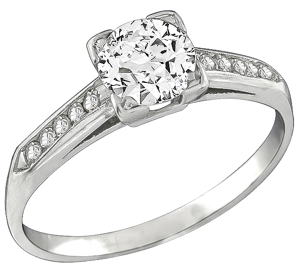 Vintage 0.60ct Diamond Engagement Ring Photo 1