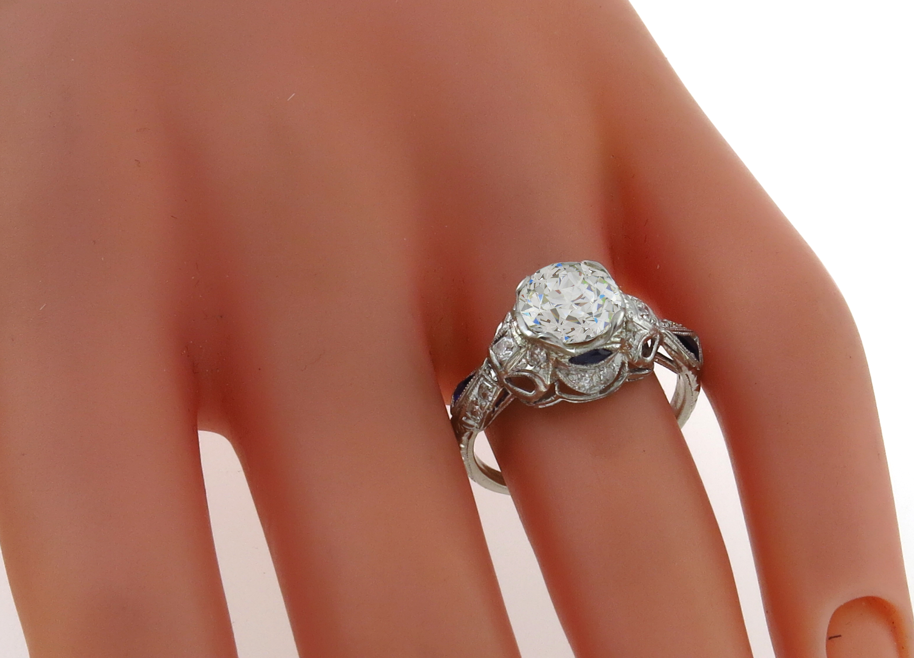 Vintage 1.76ct Diamond Engagement Ring Photo 1