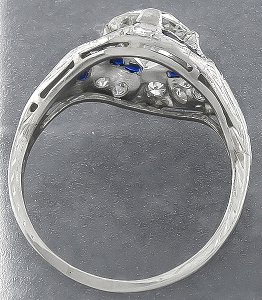 Vintage EGL Certified 1.48ct Diamond Engagement Ring Photo 1