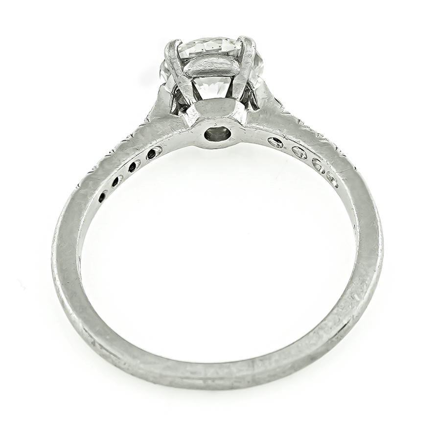 Vintage GIA Certified 1.33ct Diamond Engagement Ring