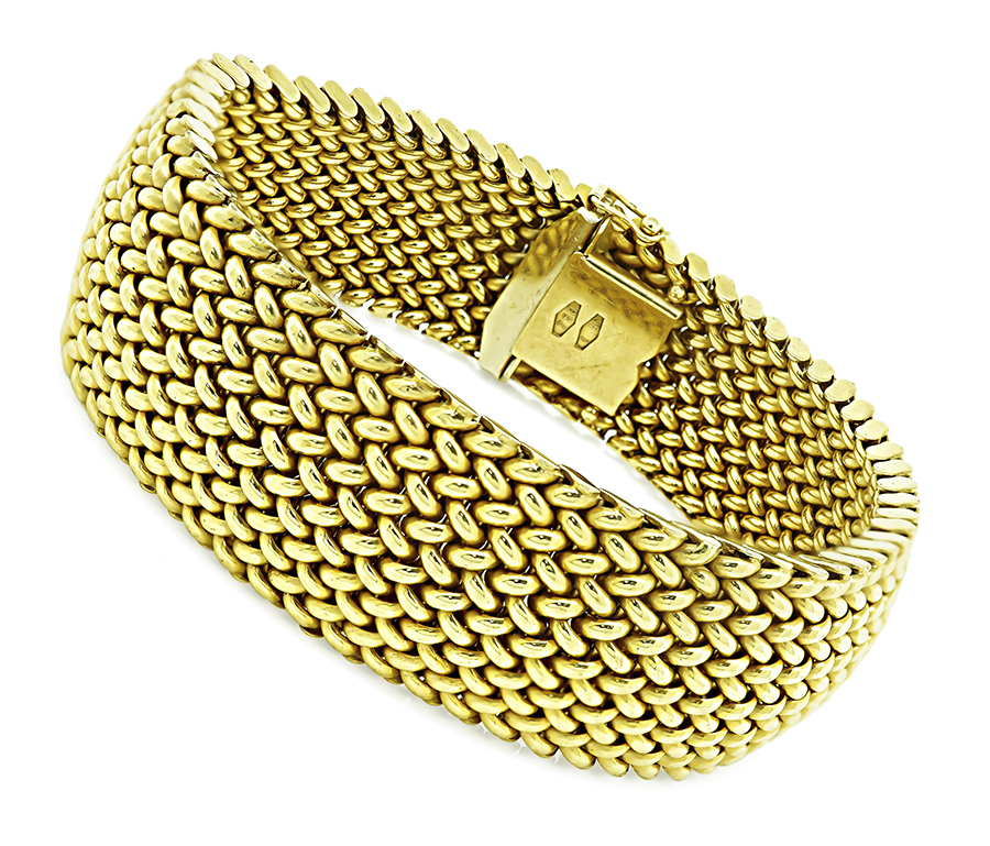 Estate Gold Weave Bracelet