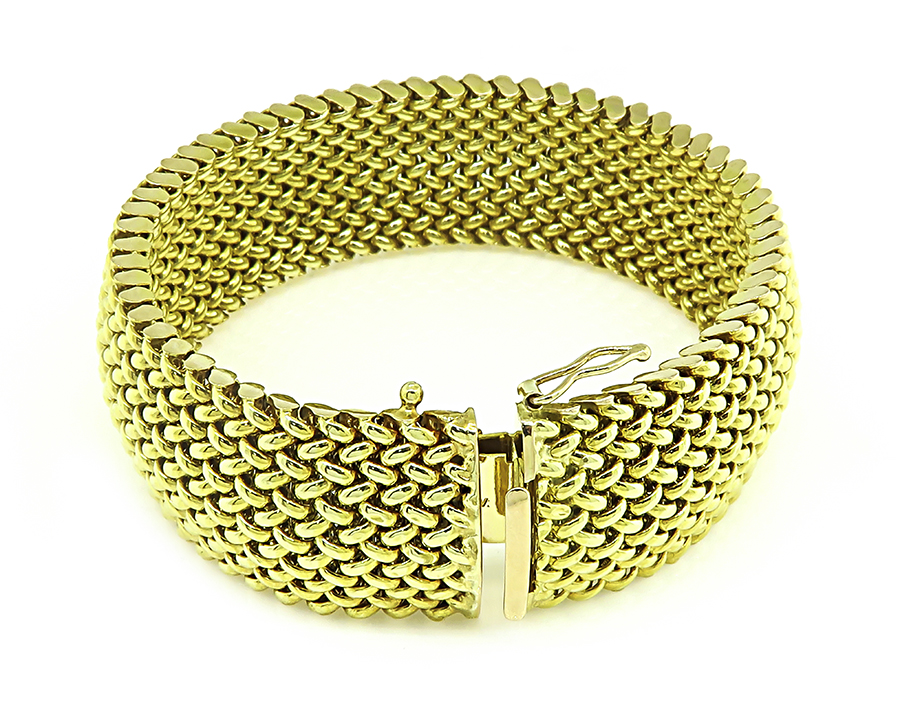 Estate Gold Weave Bracelet