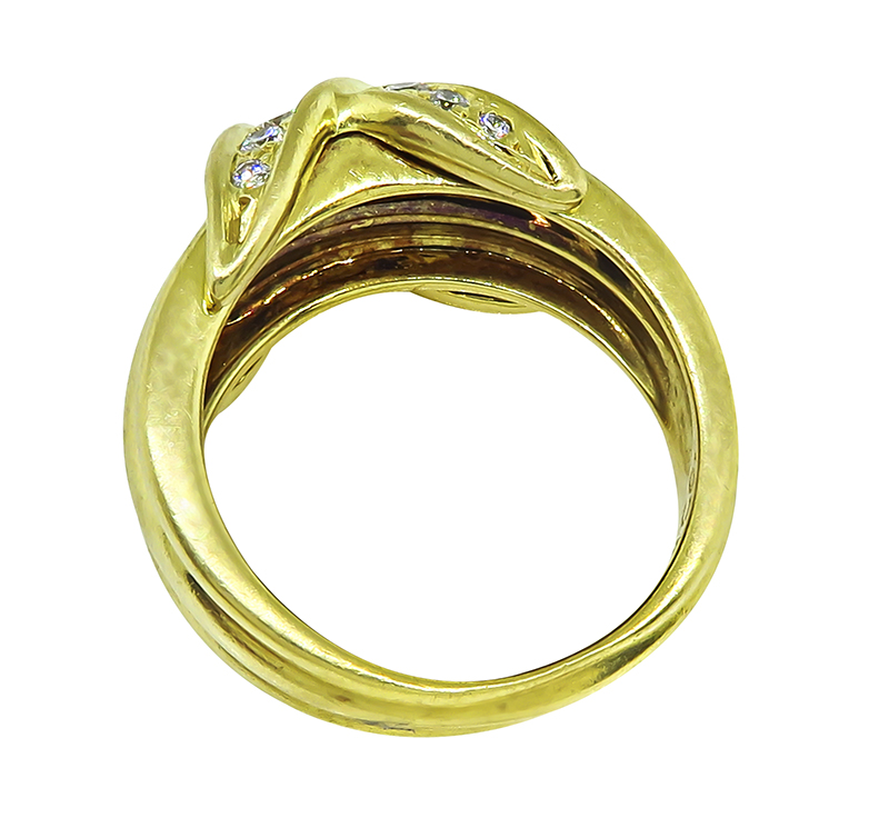 Estate Tiffany & Co 0.50ct Diamond Gold Ring