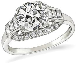 Vintage 1.65ct Diamond Engagement Ring