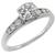 14k white gold diamond engagement ring 1