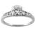 14k white gold diamond engagement ring 3