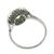 diamond emerald platinum engagement ring 4