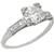 1920s 1.00ct    Diamond Platinum Engagement Ring PIC 1