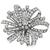 1930s 5.00ct Round & Baguette Diamond Platinum Flower Pin/ Pendant