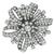 Diamond Platinum Flower Pin/ Pendant   | Israel Rose