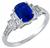 1.96ct sapphire 0.40ct diamond engagement ring photo 1