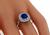 3.12ct Sapphire 0.80ct Diamond Engagement Ring Photo 2