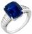 6.21ct ceylon sapphire 0.30ct diamond engagement ring photo 1