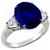 sapphire diamond platinum ring 1