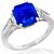 Estate 4.08ct Sapphire 0.80ct Diamond Platinum Ring 