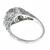 diamond sapphire 18k white gold engagement ring  4