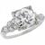 diamond platinum  engagement ring 1