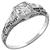 Antique GIA 0.53ct Diamond Gold  Engagement Ring