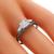 Art Deco GIA Certified 0.53ct Circular Brilliant Diamond 18k White Gold  Engagement Ring