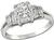 EGL Certified 1.38ct Diamond Engagement Ring