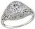 Edwardian GIA Certified 1.42ct Diamond Engagement Ring
