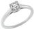 estate 0.52ct diamond engagement ring photo 3