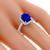 18k white gold sapphire and diamond engagement ring 2