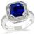 Estate 4.05ct Sapphire 1.00ct Diamond Engagement Ring