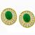  Emerald Diamond Gold Earrings | Israel Rose