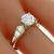 14k yellow and white  gold diamond engagement ring 2