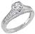gia certified 0.69ct diamond engagement ring photo 1