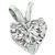 GIA Certified 1.00ct Diamond Heart Pendant Photo 2