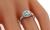 GIA Certified 1.06ct Diamond Halo Engagement Ring Photo 2