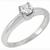 diamond solitaire 18k white gold engagement ring 1