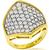 2.00ct Diamond Cluster Gold Ring