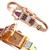 Ruby Diamond Gold Cover Watch Bracelet  | Israel Rose