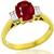 2.65ct Burmese Ruby 0.50ct Diamond Gold Ring 
