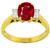  2.65ct Burmese Ruby 0.50ct Diamond Gold Ring | Israel Rose