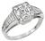 vintage 3.01ct diamond engagement ring photo 1