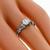 Vintage Jabel 0.50ct Round Cut Diamond  18k White Gold Engagement Ring