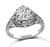 Art Deco GIA Certified 1.68ct Diamond Engagement Ring