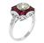 Diamond Ruby Engagement Ring