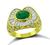 Estate 1.75ct Emerald 1.75ct Diamond Gold Ring