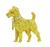 Estate Yellow Gold Dog Pin