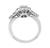 Oval and Round Cut Diamond Round Cut Emerald Platinum Engagement Ring